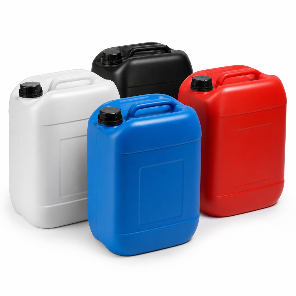 Large Plastic Jerry Cans for Liquid Storage and Transport