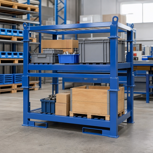 Large Stackable Steel Stillage for Lifting, 2000kg Capacity