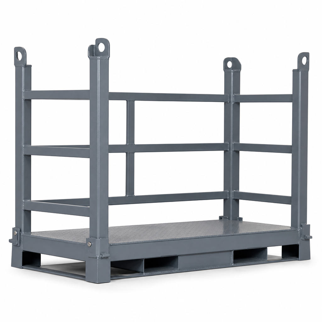 Large Stackable Steel Stillage for Lifting, 2000kg Capacity