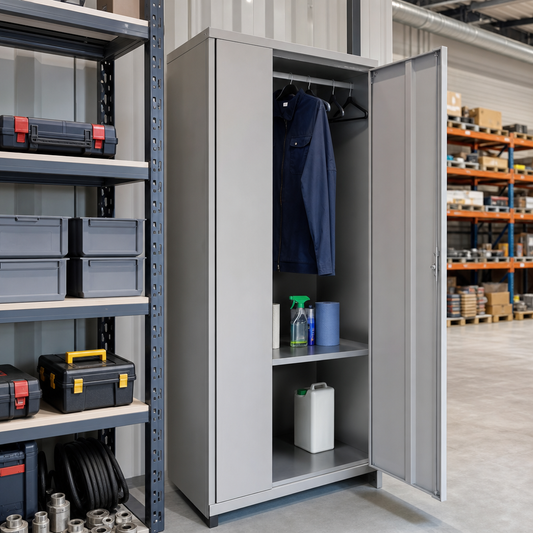 Large Volume Wardrobe Cleaning Cupboard with Antibacterial Finish