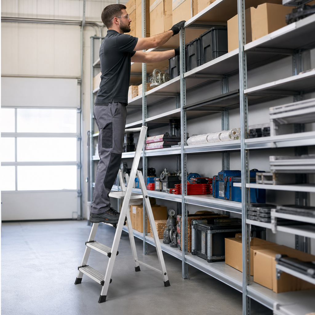 Light Duty Aluminium Platform Step Ladder