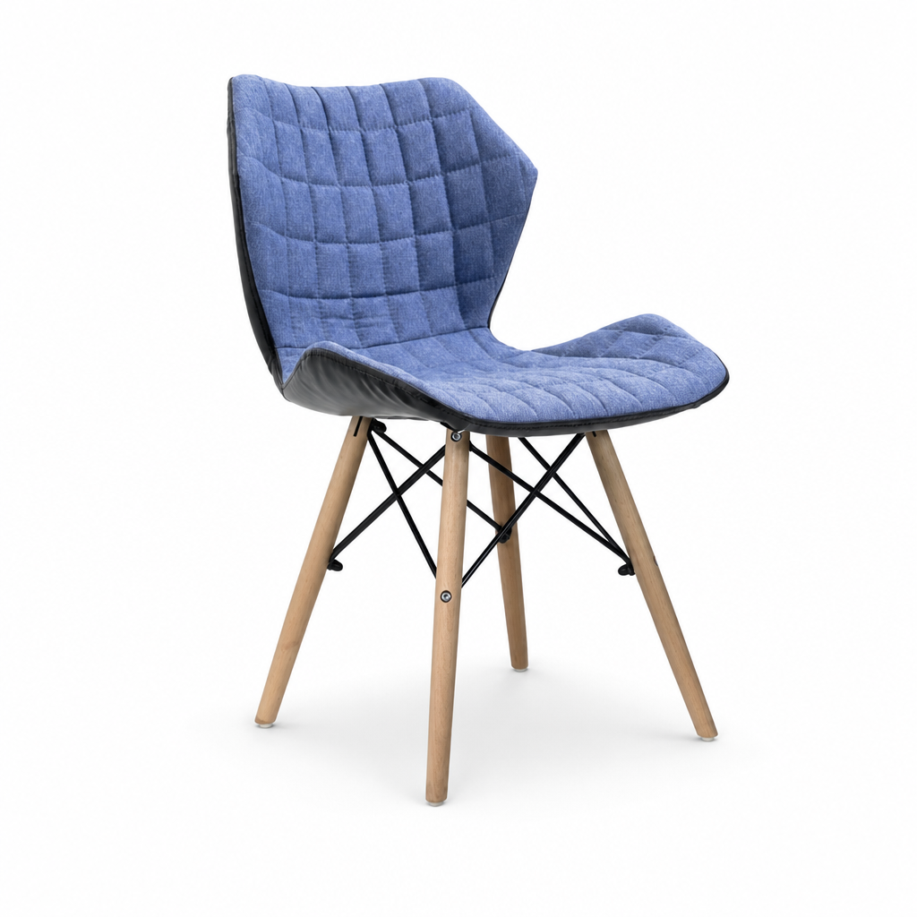 Lightweight Fabric Reception Chair with Beech Legs