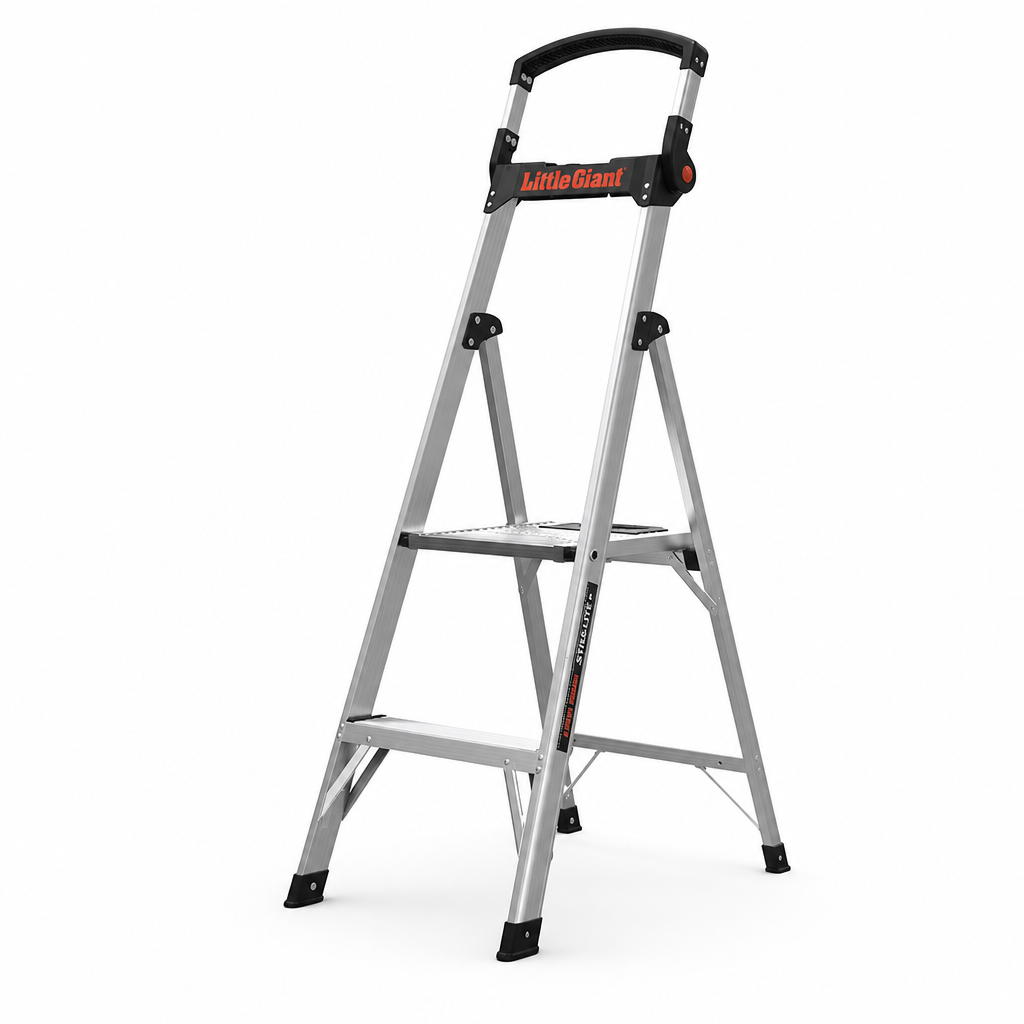 Lightweight Step Ladder with Platform, 2 to 4 Treads