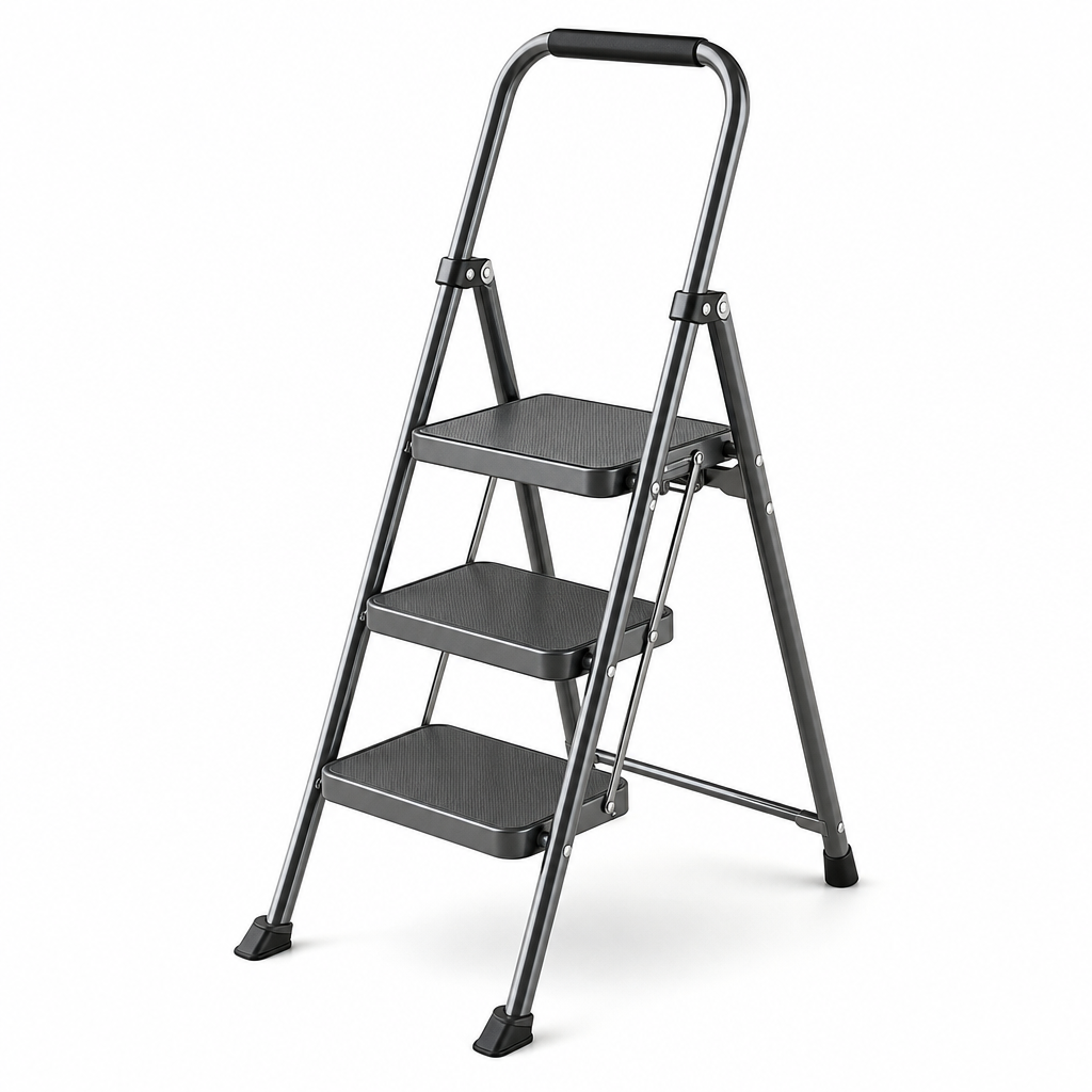 Lightweight Step Ladder with Platform, 2 to 4 Treads