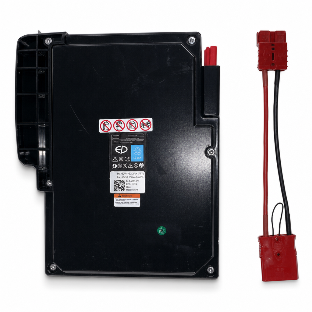 Lithium Ion Battery and Adaptor Cable for Pallet Truck