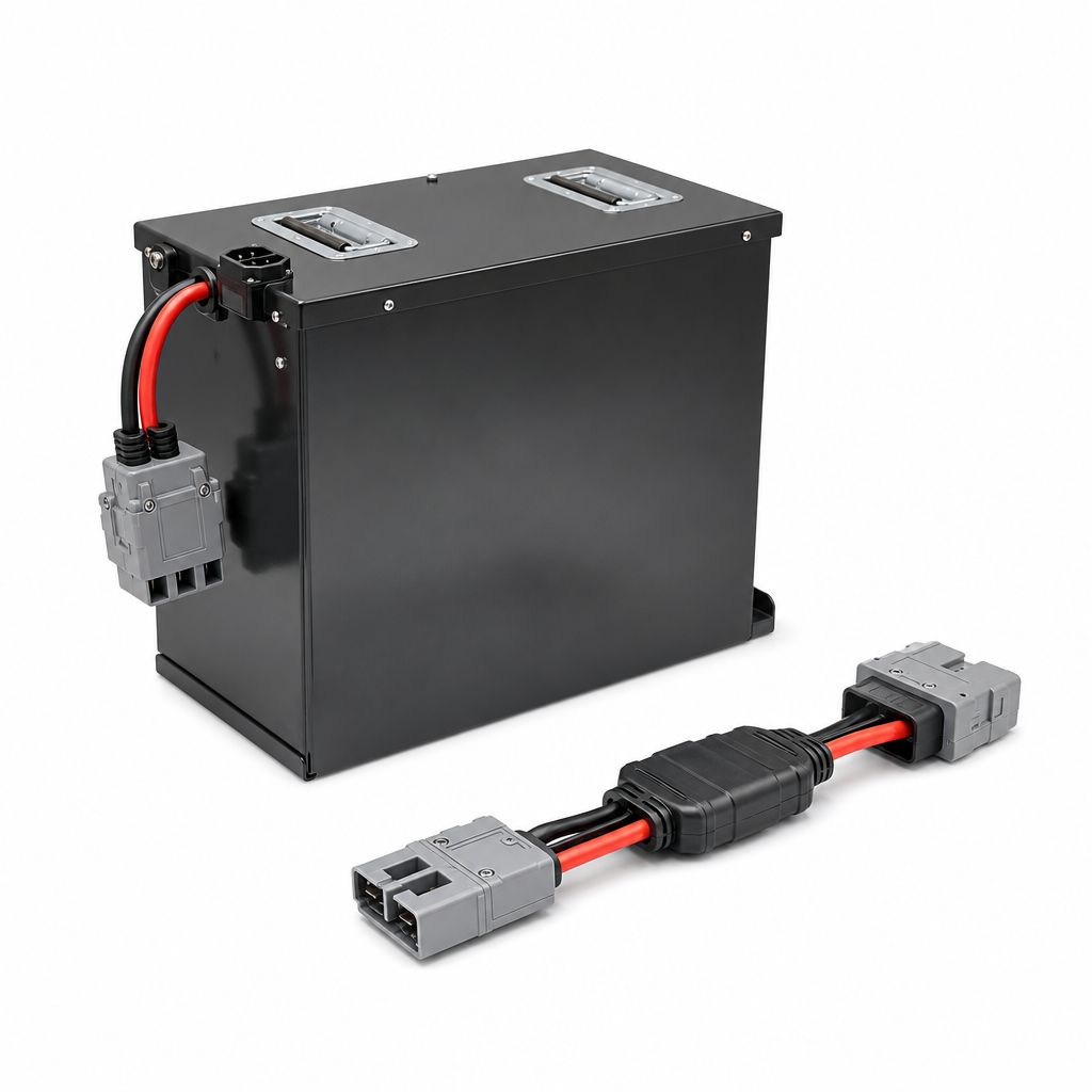 Lithium Ion Battery and Adaptor Cable for Pallet Truck