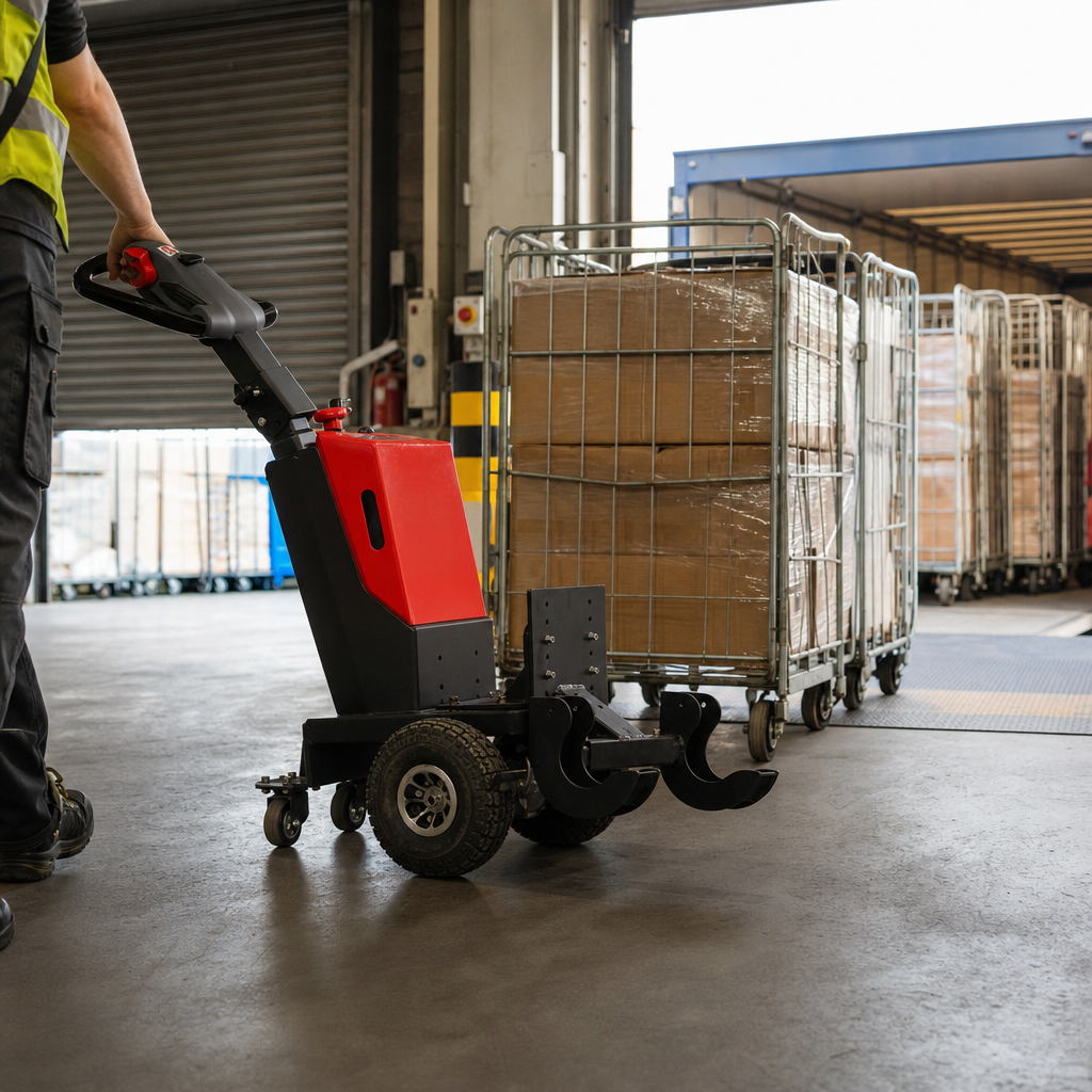 Lithium-Ion Tow Tug Trolley Tractor with Onboard Charger