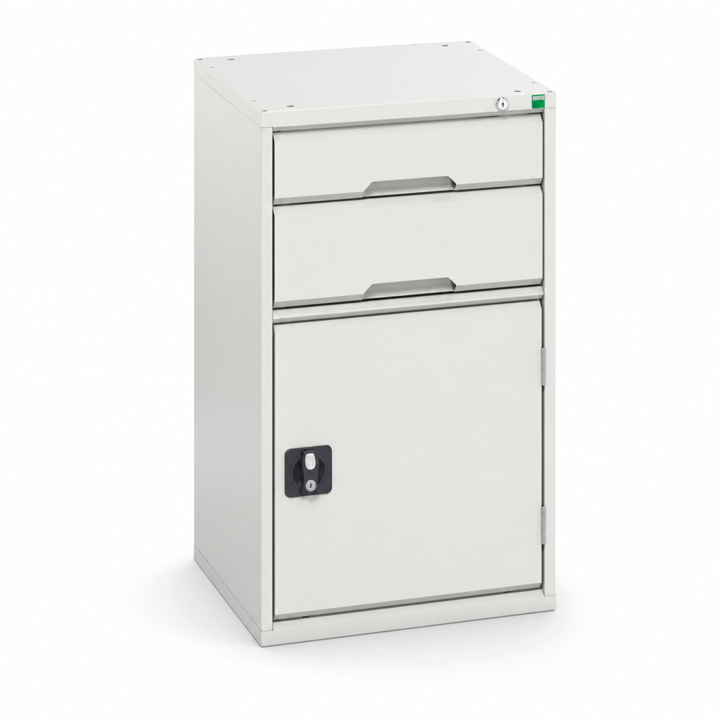 Lockable Metal Tool Cabinet with Drawers and Shelf 900x525mm