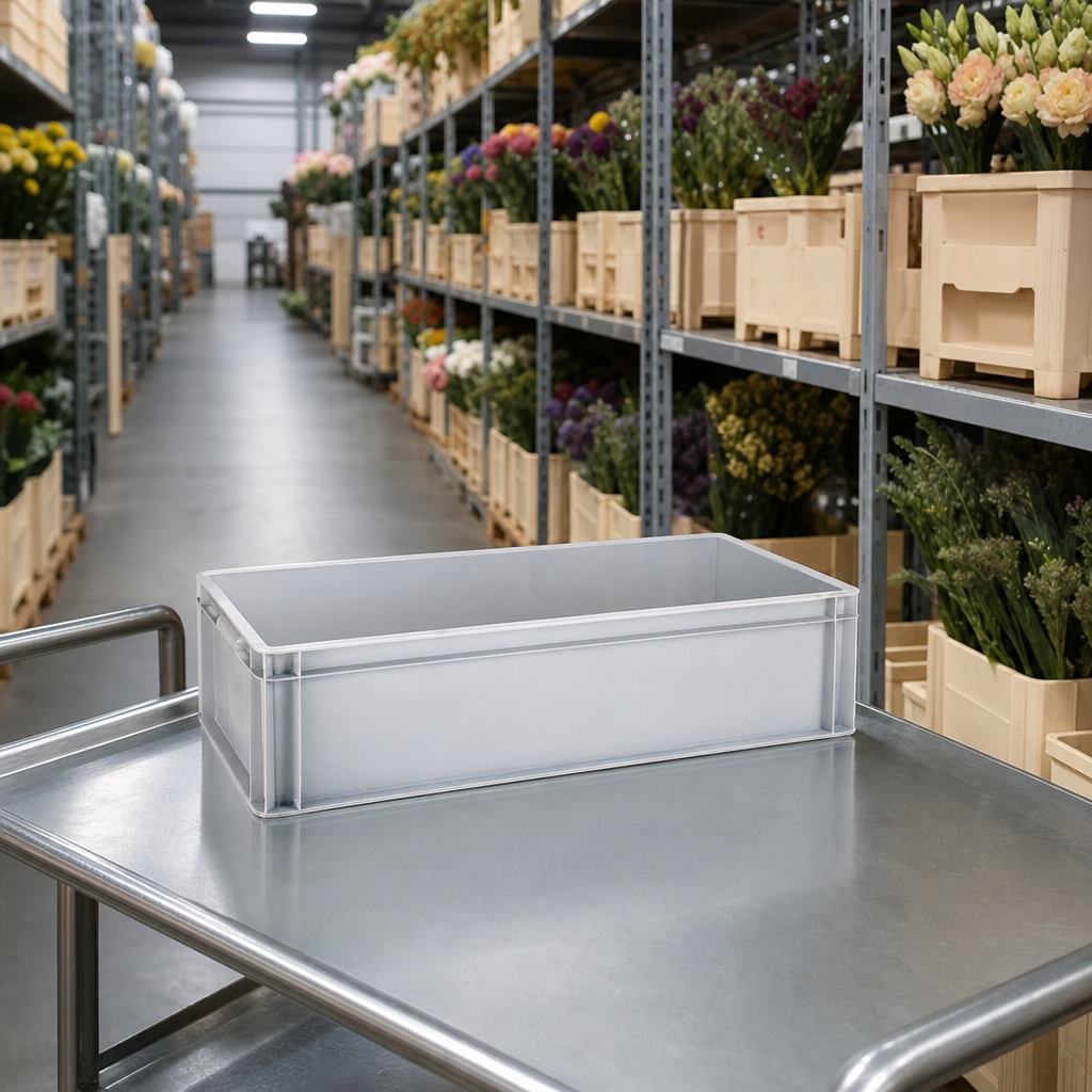 Long Plastic Florist Container 800mm 54L