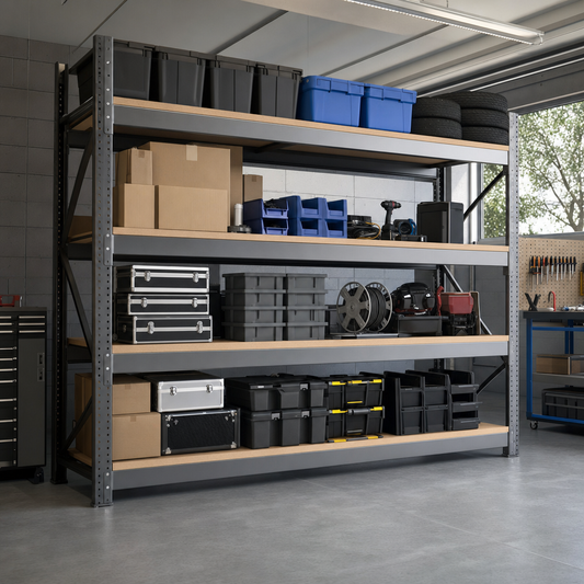 Long Span Shelving Bay Bundle with Chipboard Shelves