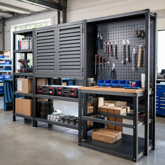 Louvre and Perforated Steel Tool Storage Panels