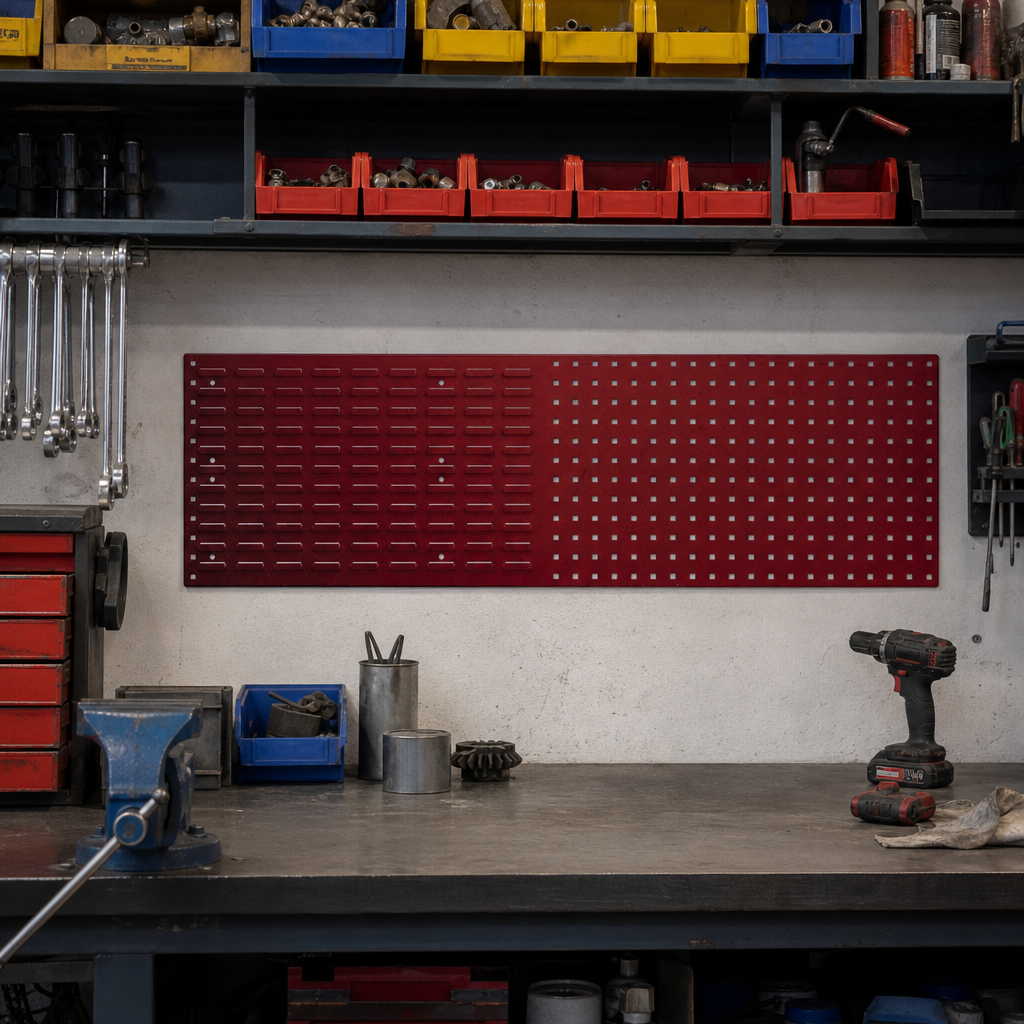 Louvre and Perforated Steel Tool Storage Panels