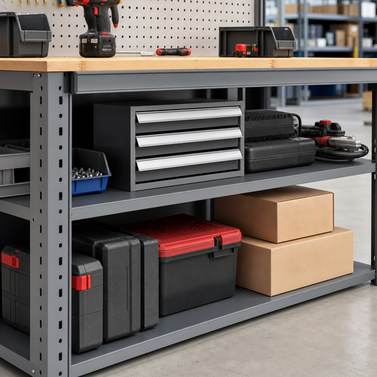 Low Multi Drawer Tool Storage Cabinet 250x650x525mm