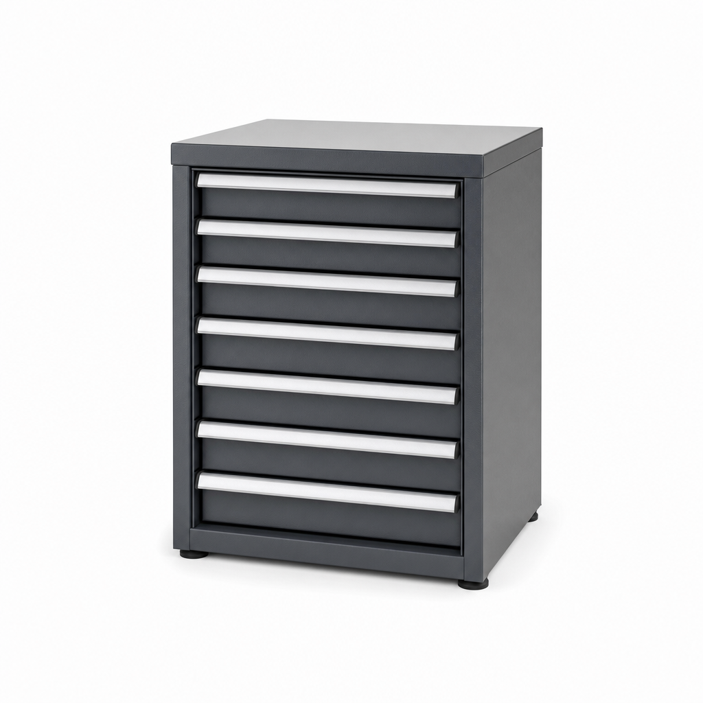 Low Multi Drawer Tool Storage Cabinets 250x650x750mm