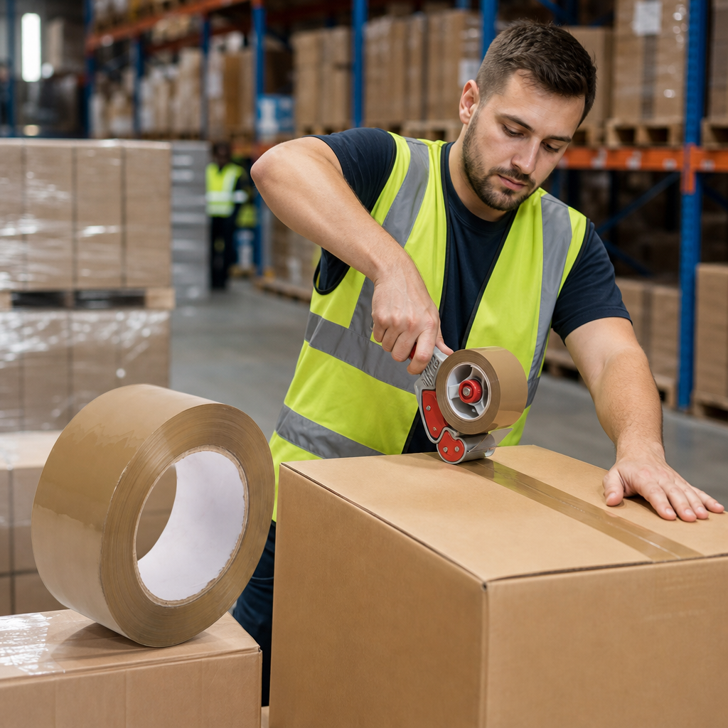 Low Noise Polypropylene Packaging Tape, 36 Roll Pack