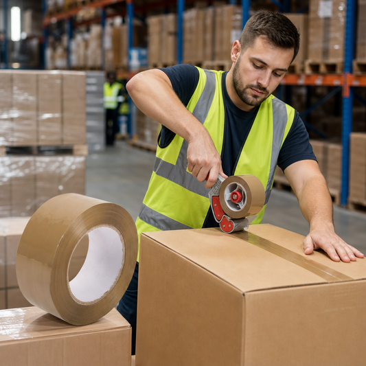 Low Noise Polypropylene Packaging Tape, 36 Roll Pack