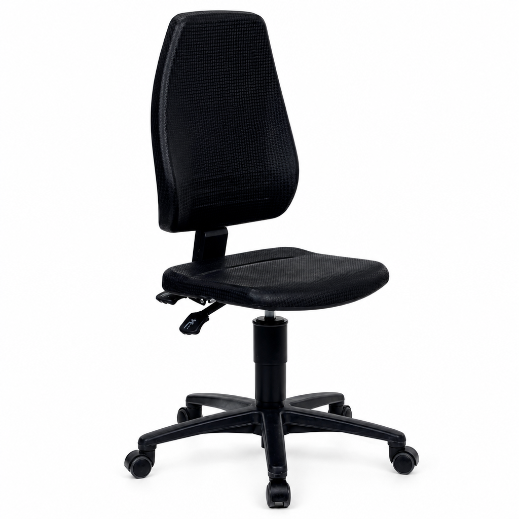 Low Polyurethane Workshop Chair with Castors