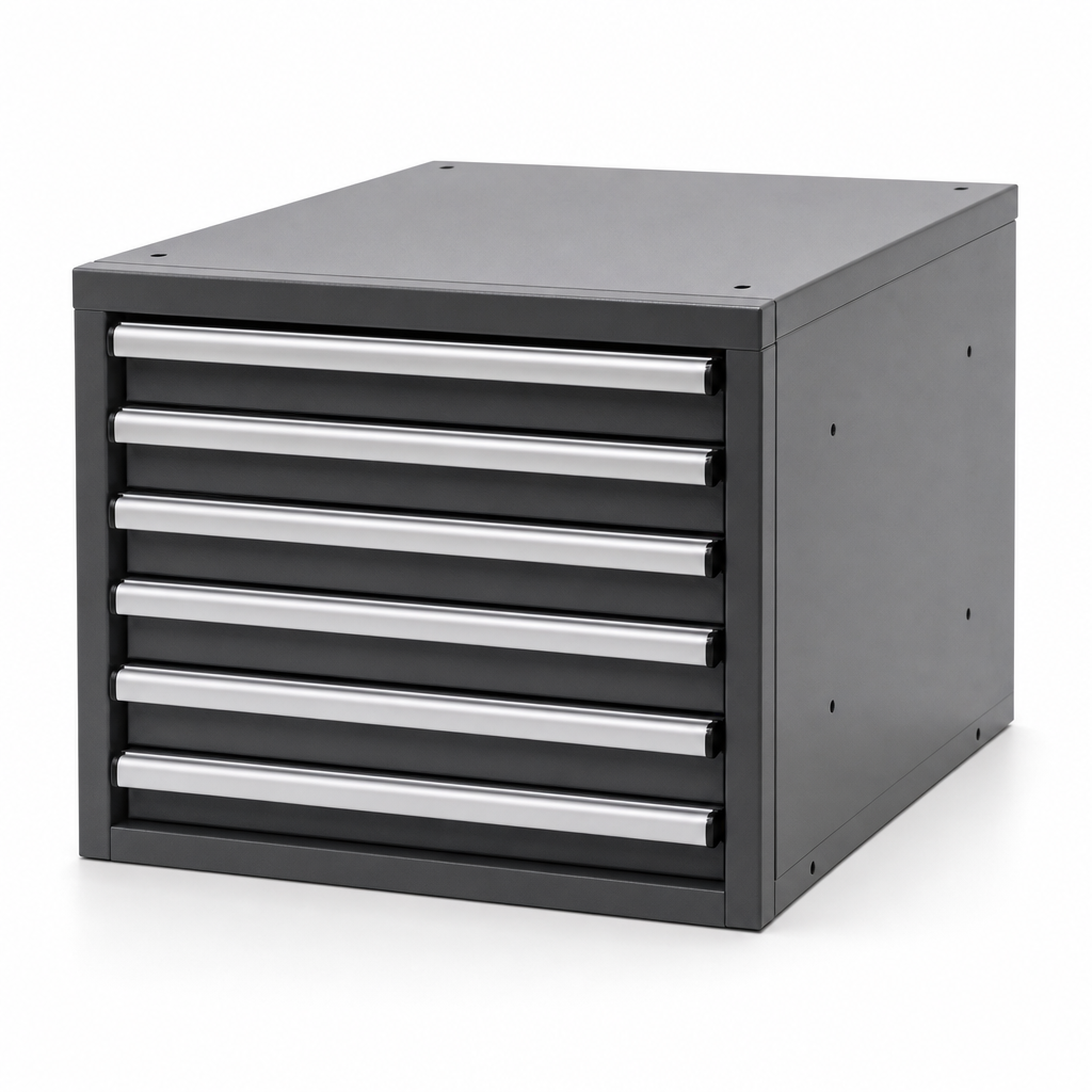 Low Profile Multi Drawer Tool Storage Cabinet 250x525x525mm