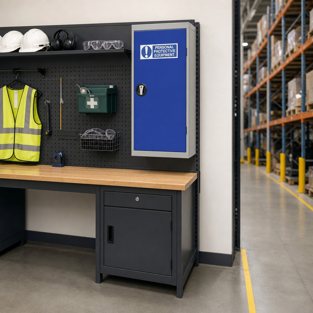 Low Single Door PPE Storage Cupboard