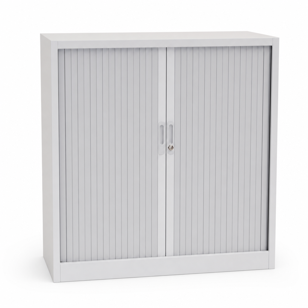 Low Tambour Door Office Cupboard 1050mm High