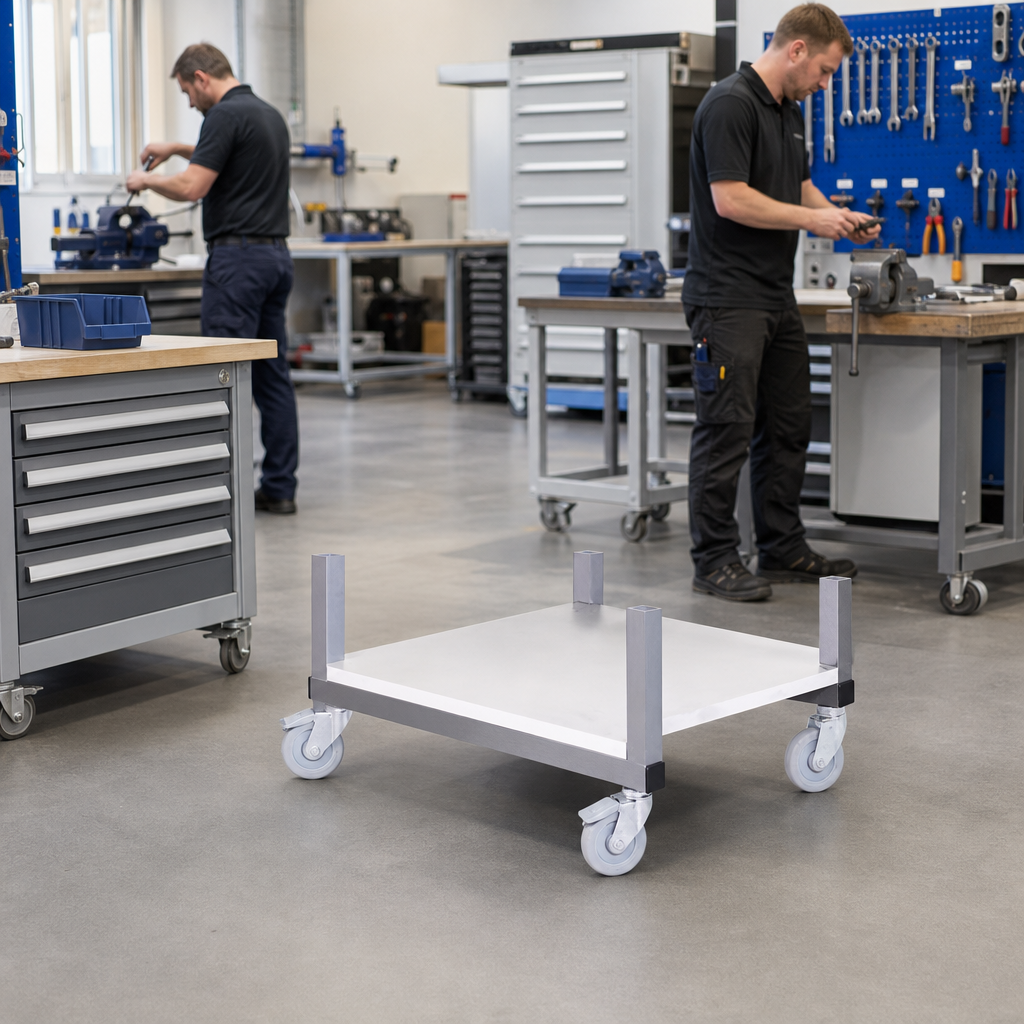 Lower Shelf Accessory for Mobile Workbenches
