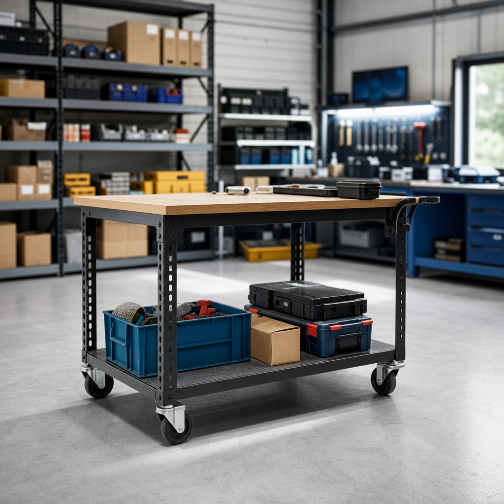 Lower Shelf Accessory for Mobile Workbenches