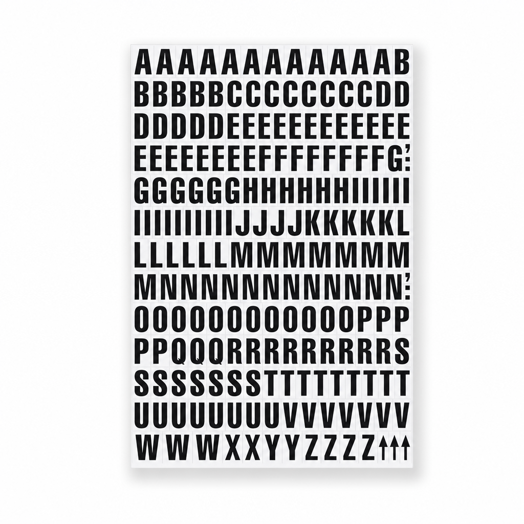 Magnetic Alphabet Letters for Shelving Identification