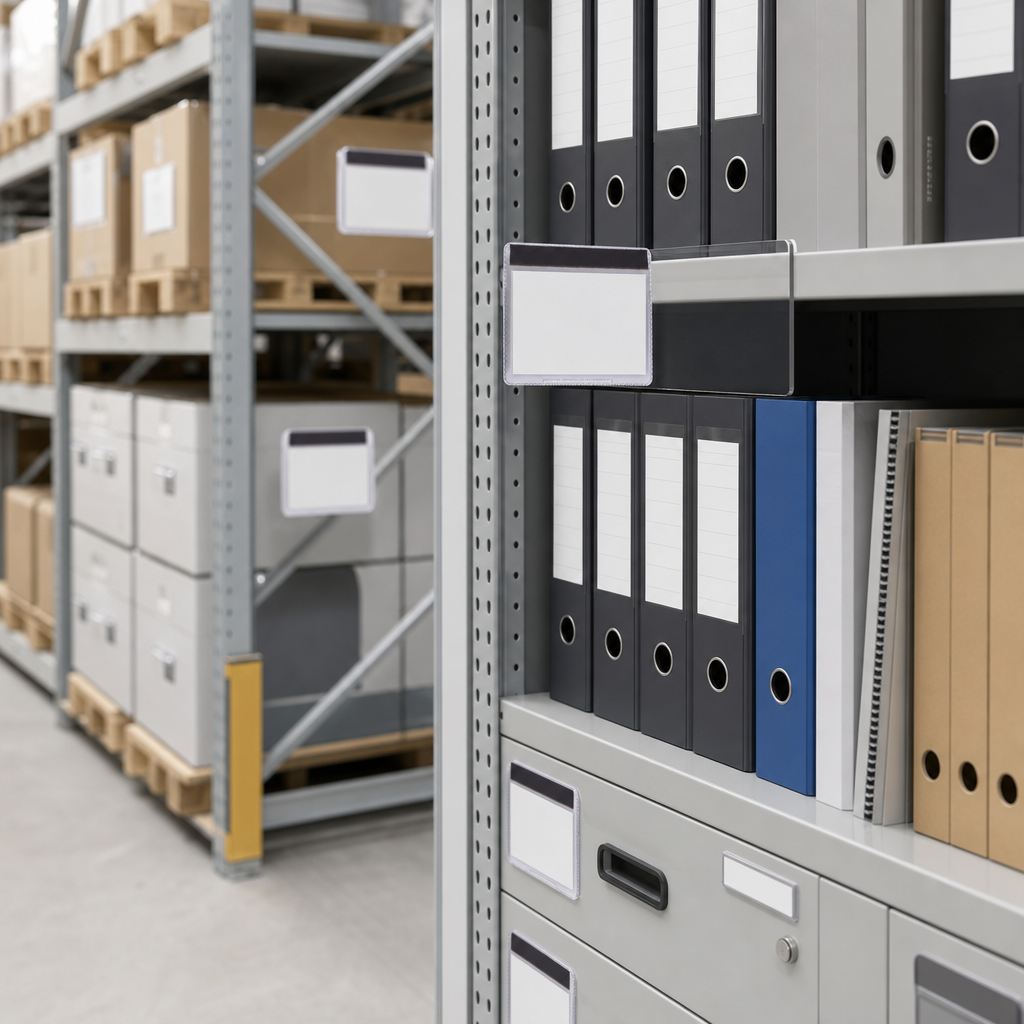 Magnetic and Self-Adhesive Document Holders