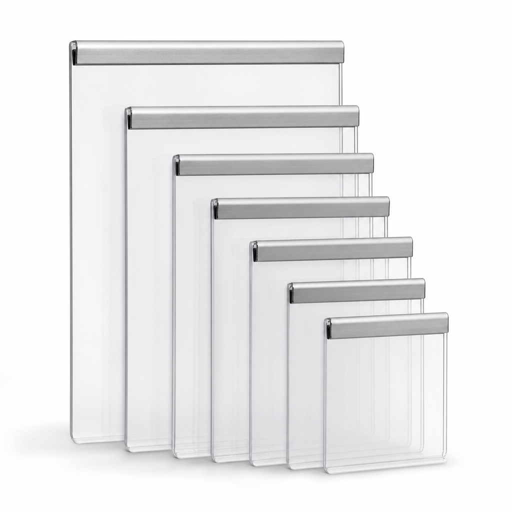 Magnetic Clear Plastic Document Holders A3 to A7