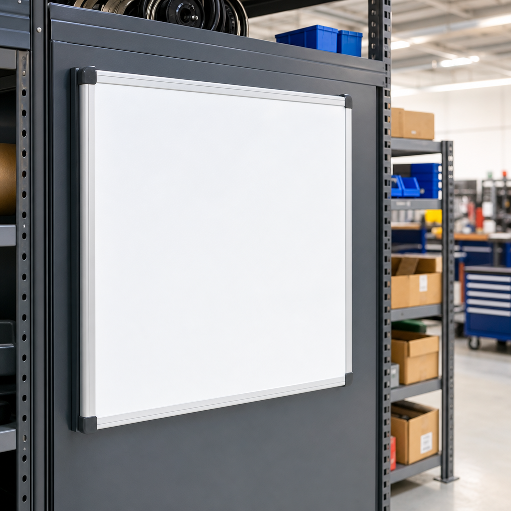 Magnetic Dry Wipe Wall Notice Board 750 x 750mm