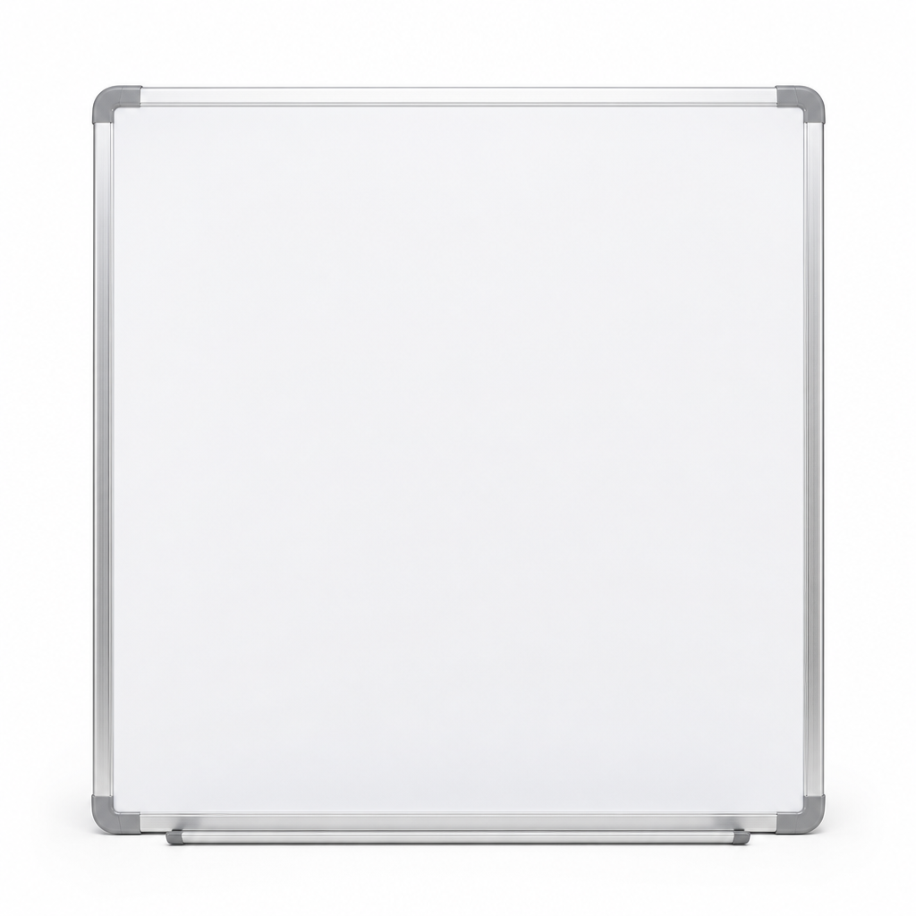 Magnetic Dry Wipe Wall Notice Board 750 x 750mm