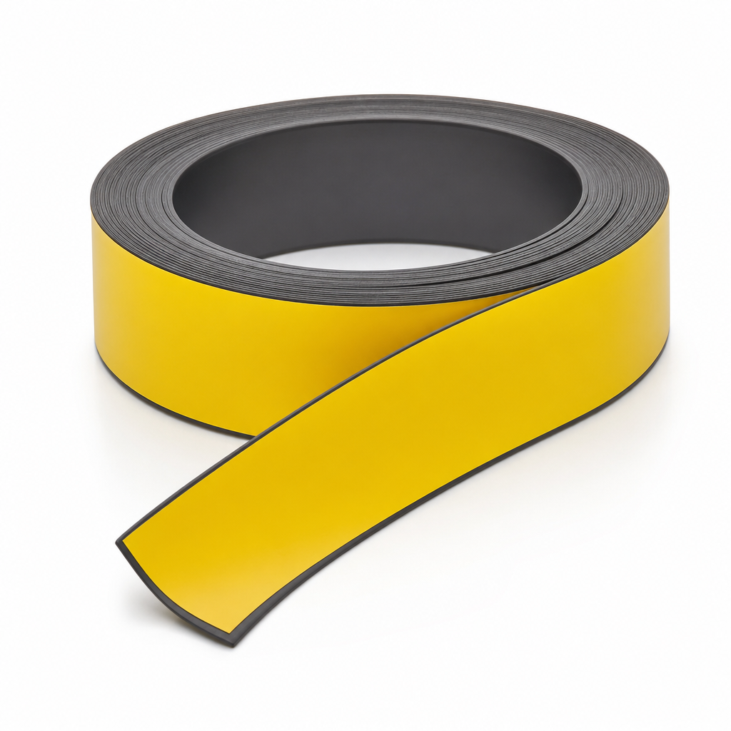 Magnetic Erasable Yellow Label Holding Tape Roll 10m