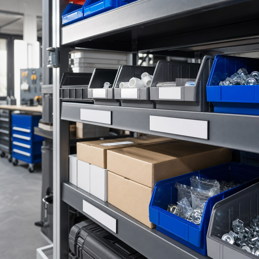 Magnetic Label Holders for Shelving 30–80mm High
