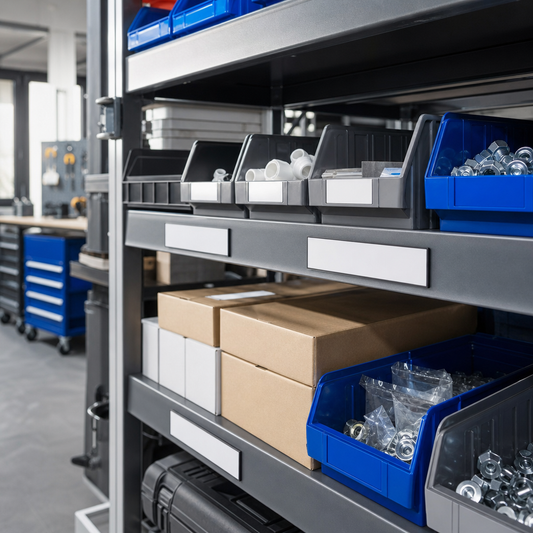 Magnetic Label Holders for Shelving 30–80mm High