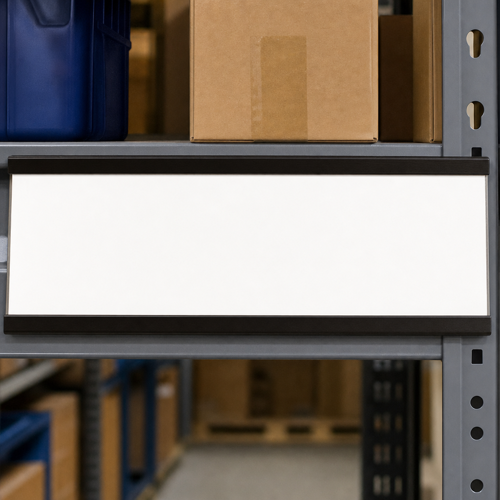 Magnetic Label Holders for Shelving 30–80mm High