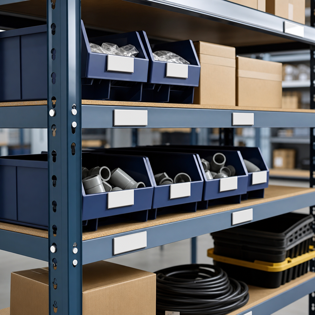 Magnetic Label Holders for Shelving