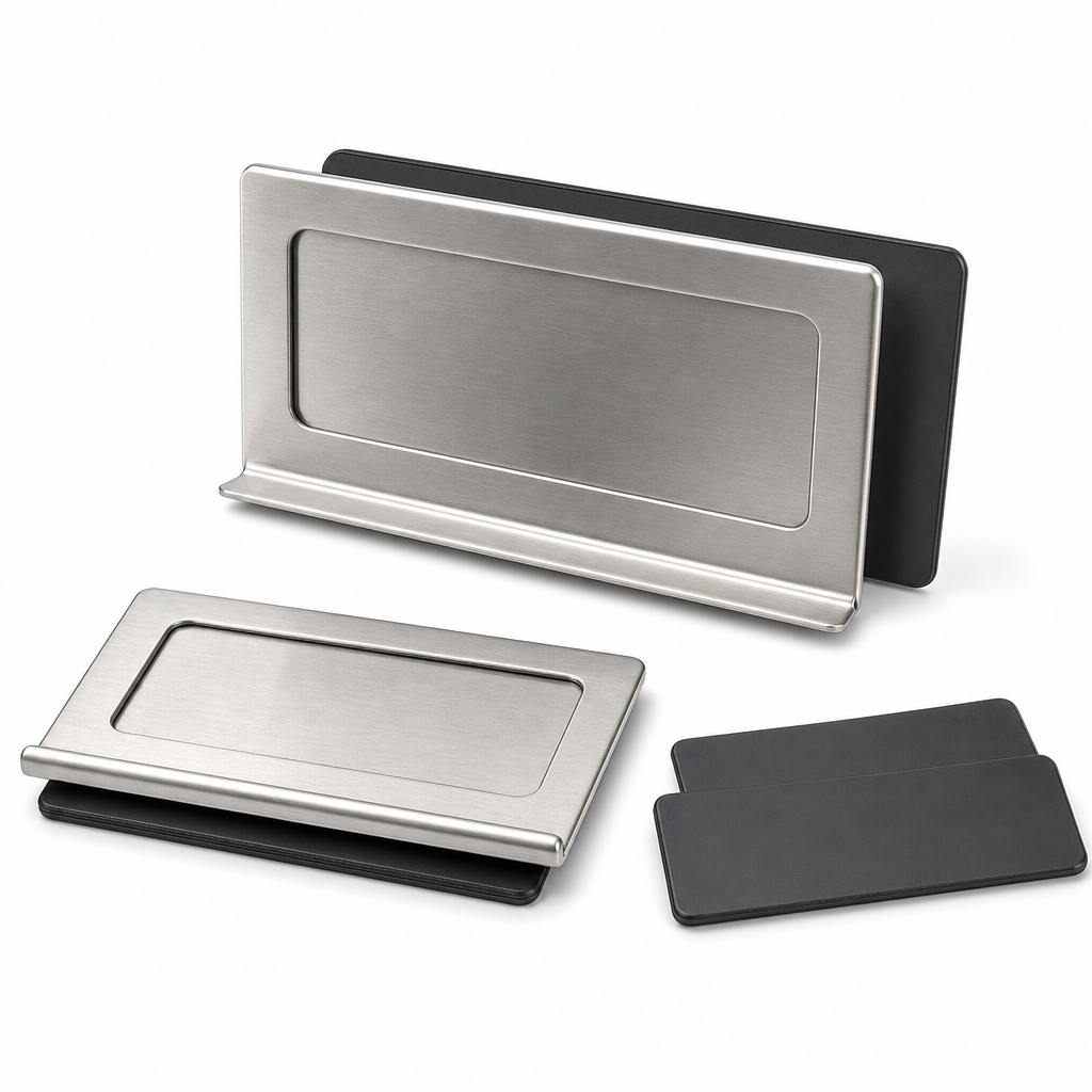 Magnetic Label Holders for Shelving