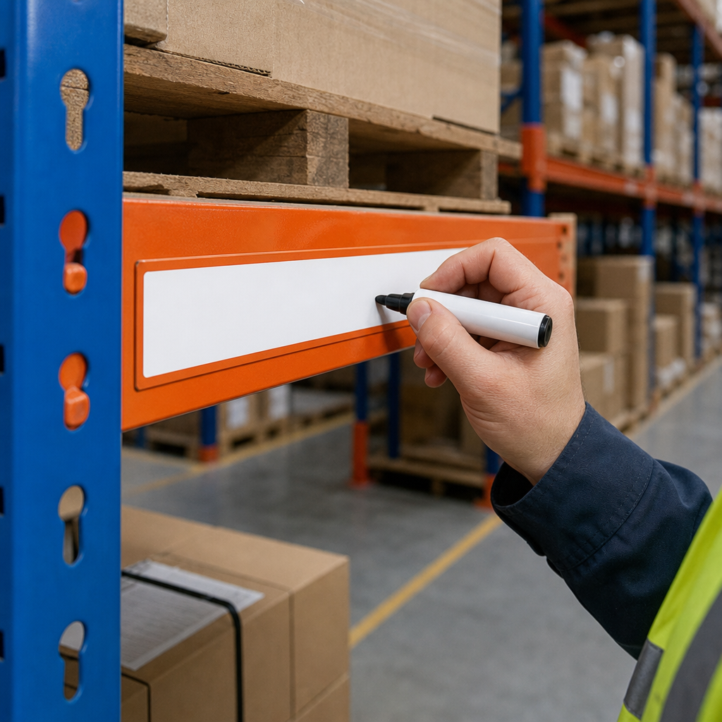 Magnetic Location Marker Labels for Shelving