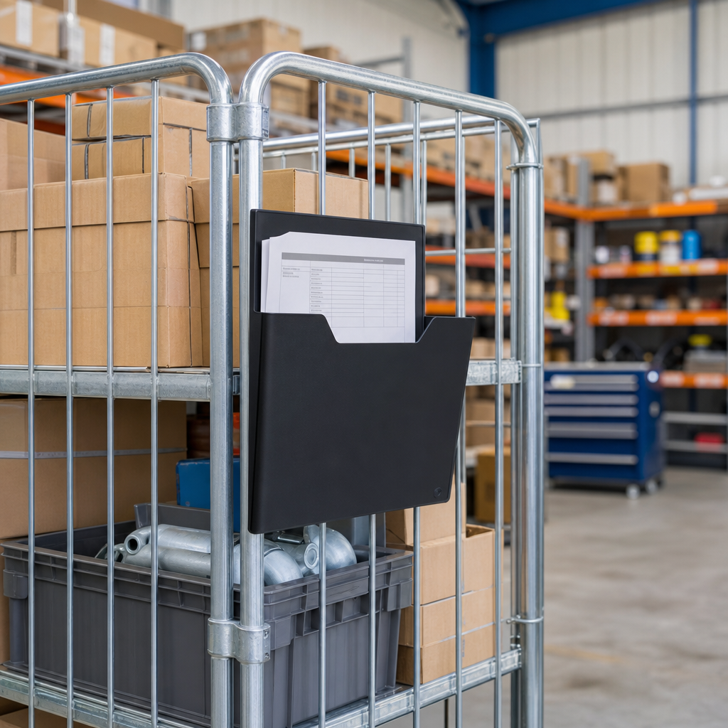 Magnetic Wrap Around Document Pockets for Roll Cages