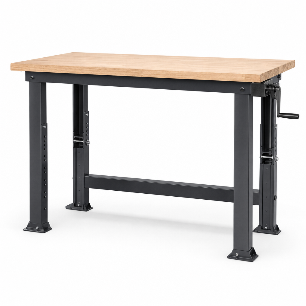 Manual Height Adjustable Workbench with 200kg Load Capacity