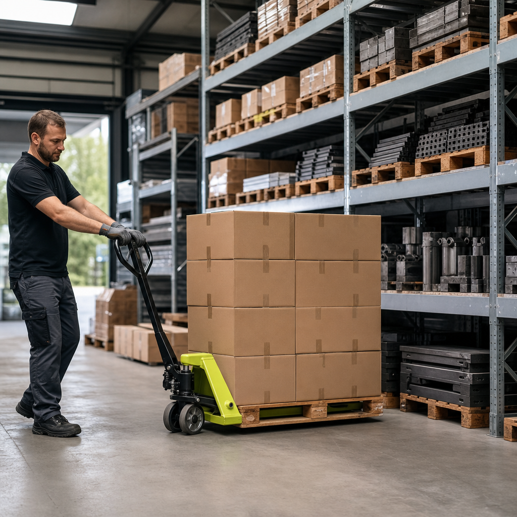 Manual Pallet Truck with 2500 kg Capacity and 1150 mm Forks