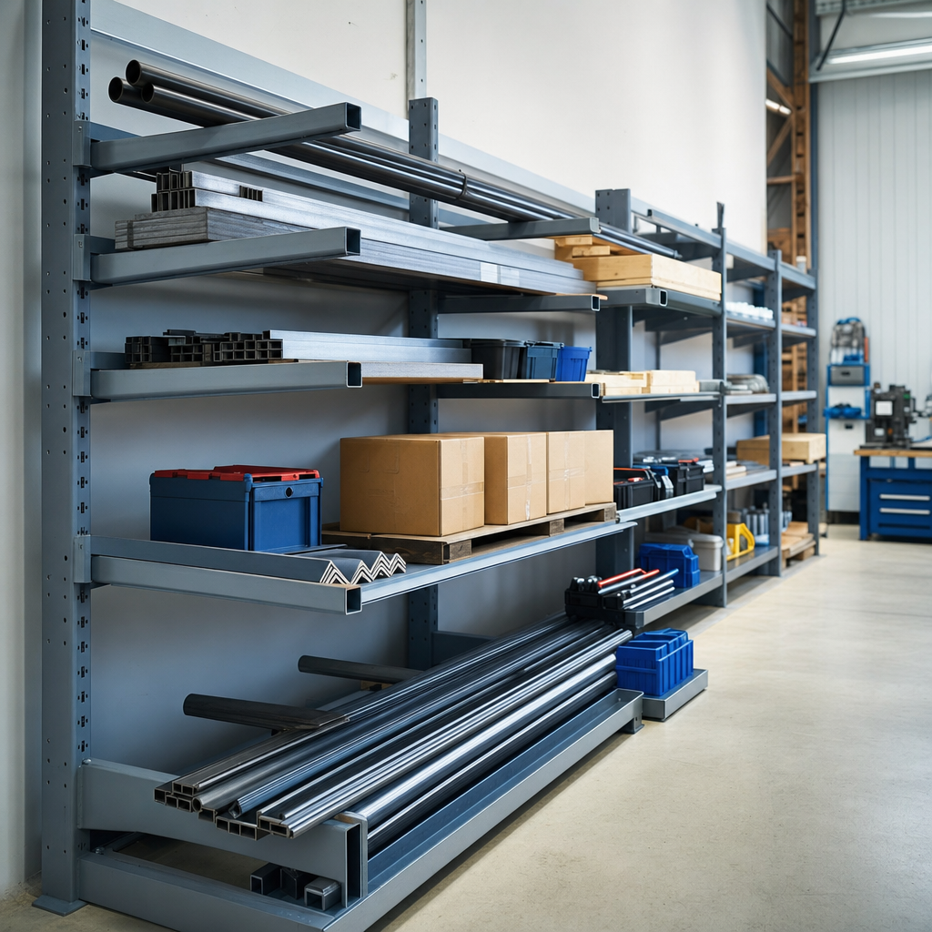 Medium Duty Cantilever Shelves for Boltless Shelving Bays