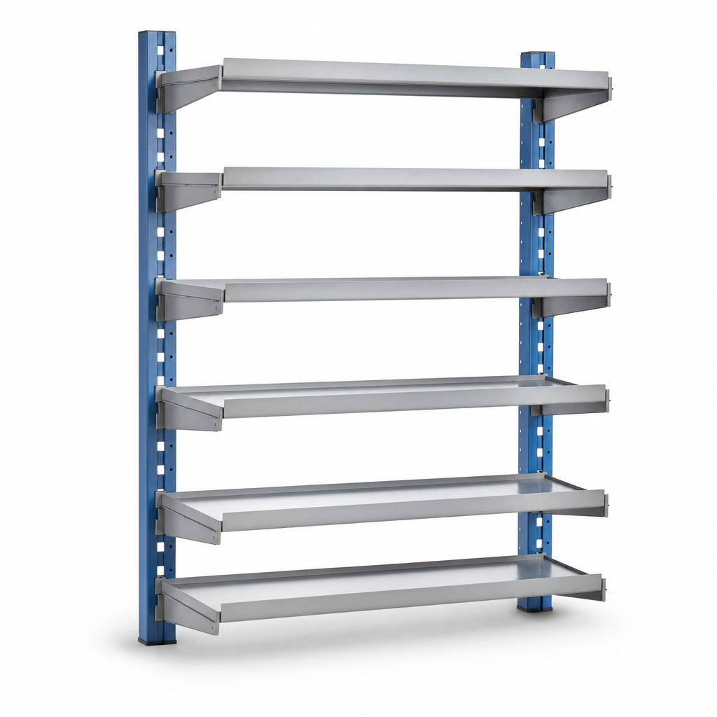 Medium Duty Cantilever Shelves for Boltless Shelving Bays
