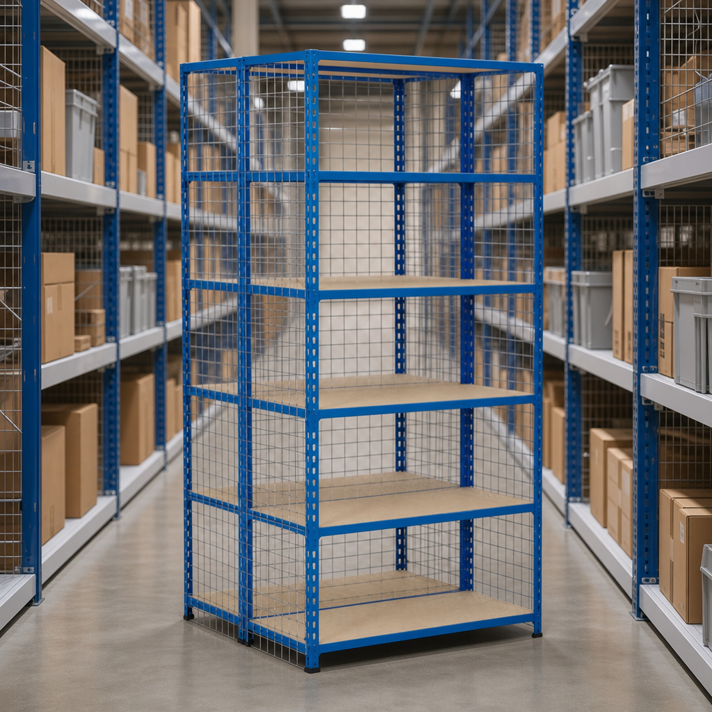 Medium Duty Mesh Cladding Panels for Shelving Bays