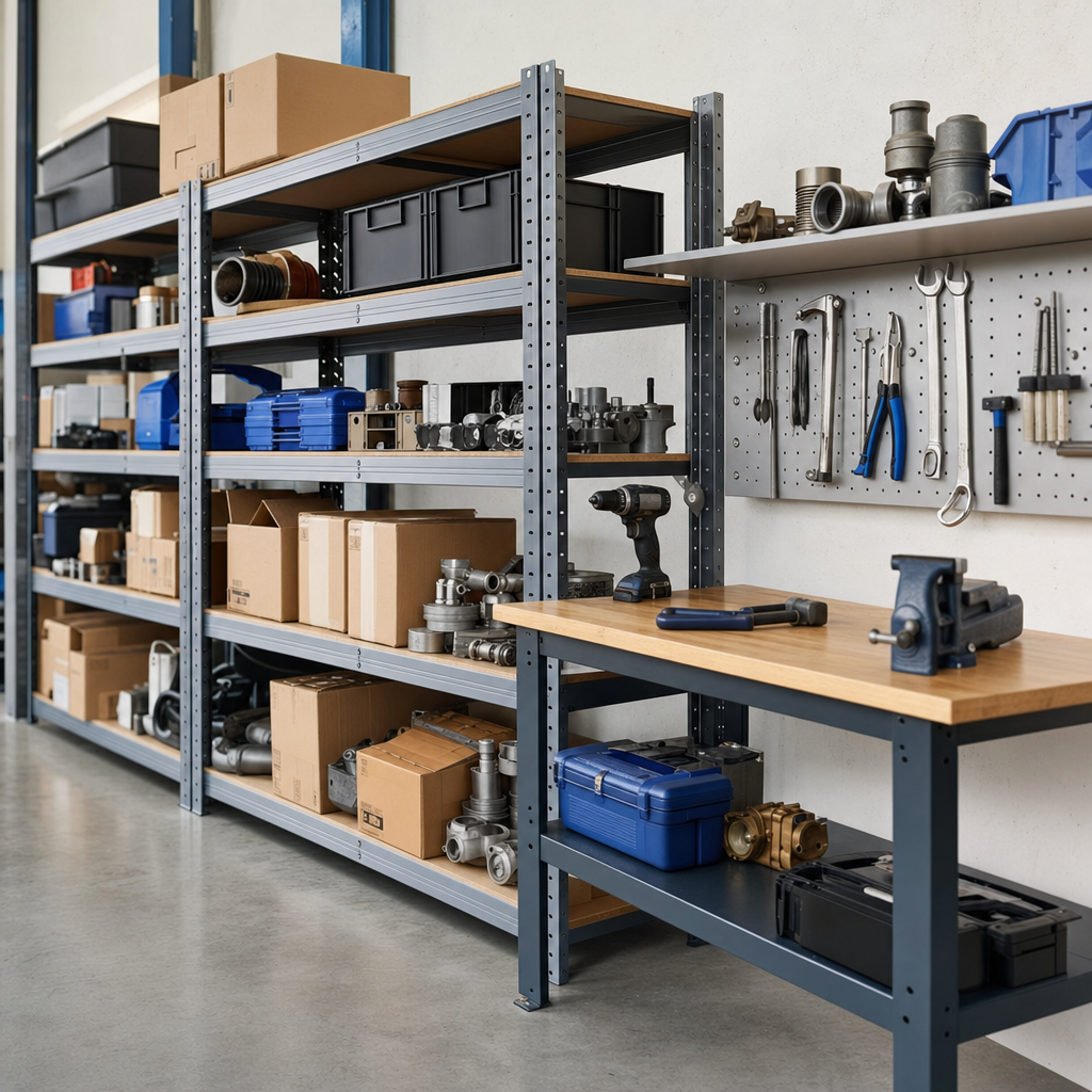Medium Duty Shelving and Workbench Bundle