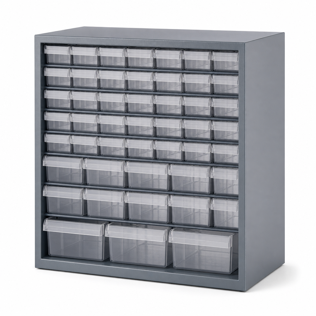 Medium Small Parts Cupboard with Transparent Picking Bins