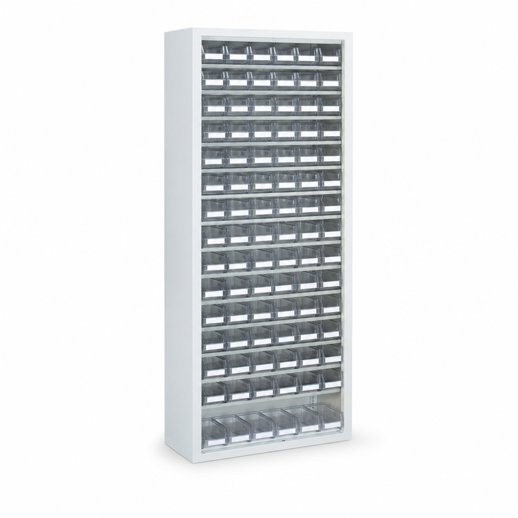 Medium Small Parts Cupboard with Transparent Picking Bins