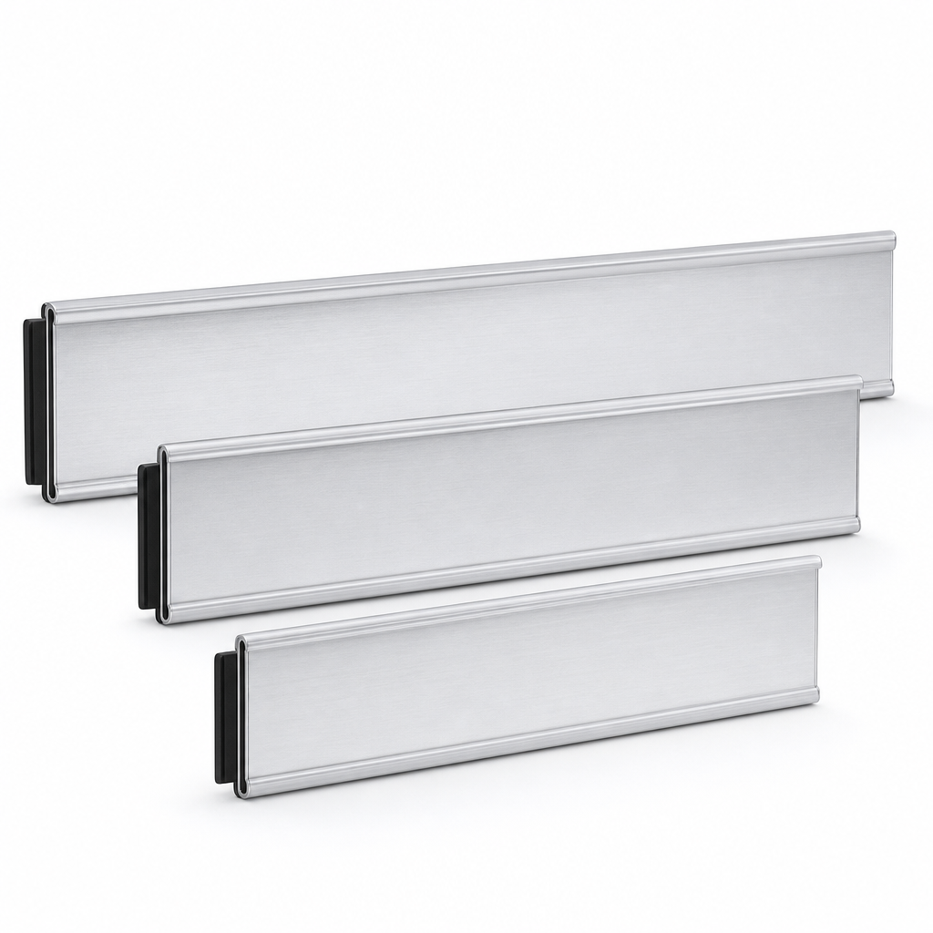Medium Width Magnetic Marker Strips for Shelving