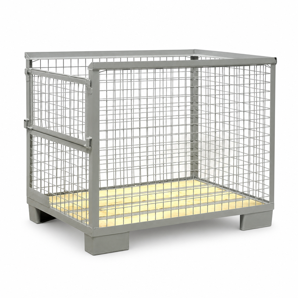 Mesh Cage Stillage with Half Drop Side 800mm