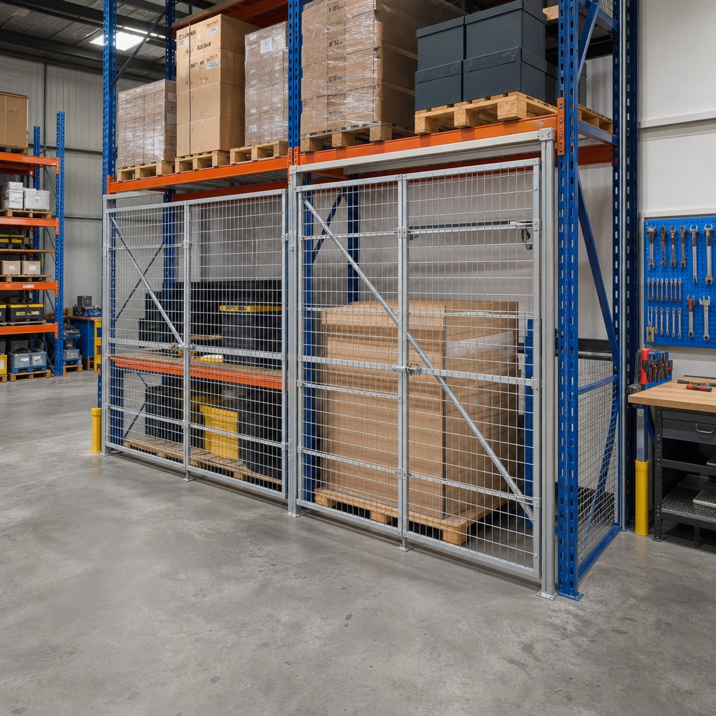 Mesh Pallet Retention Cages for 2–4 Pallets